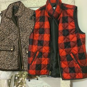 2 womens vests size large jcrew and old navy